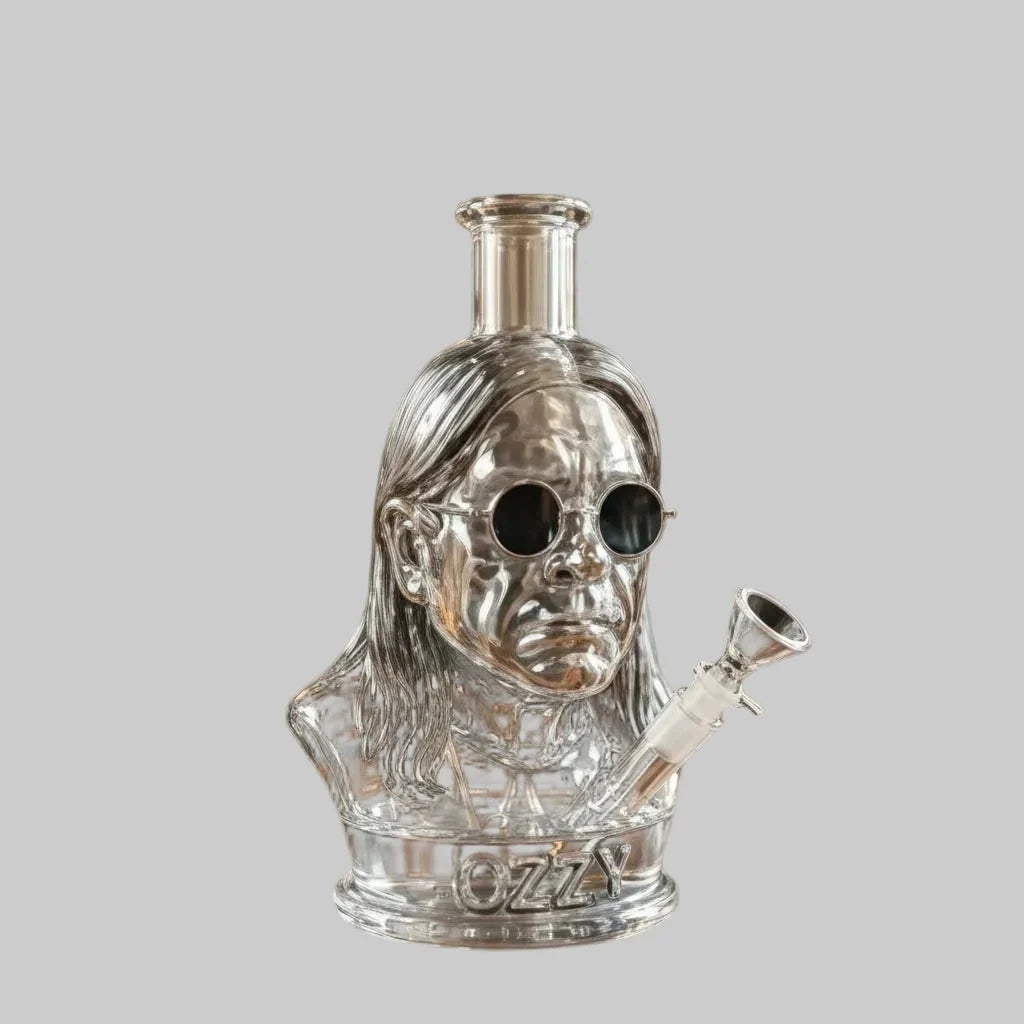Glass Water Pipe Sculpted Bust Borosilicate Glass