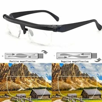Glasses Dial-Controlled Adjustable Focus Near-to-Far Vision