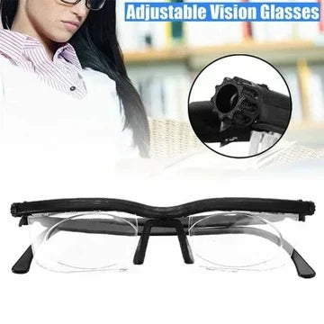 Glasses Dial-Controlled Adjustable Focus Near-to-Far Vision