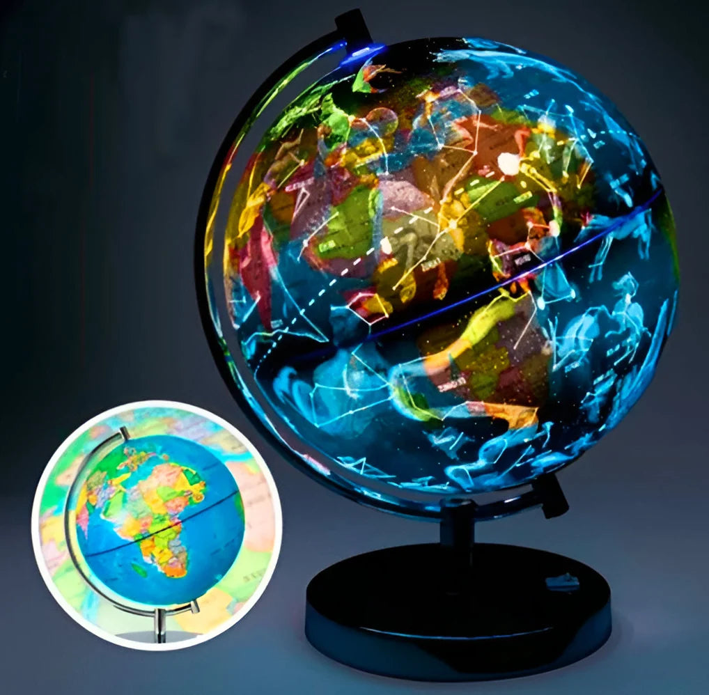 Globe Rotating 12 Constellation Displays LED Night Light