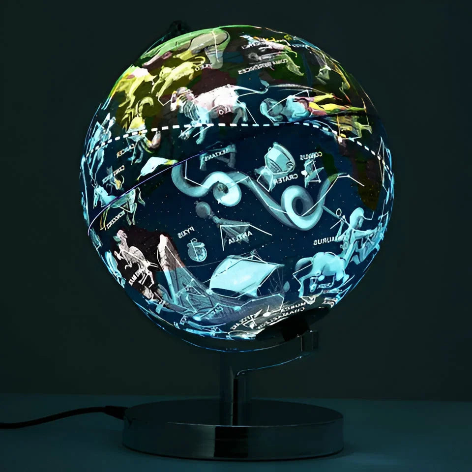 Globe Rotating 12 Constellation Displays LED Night Light