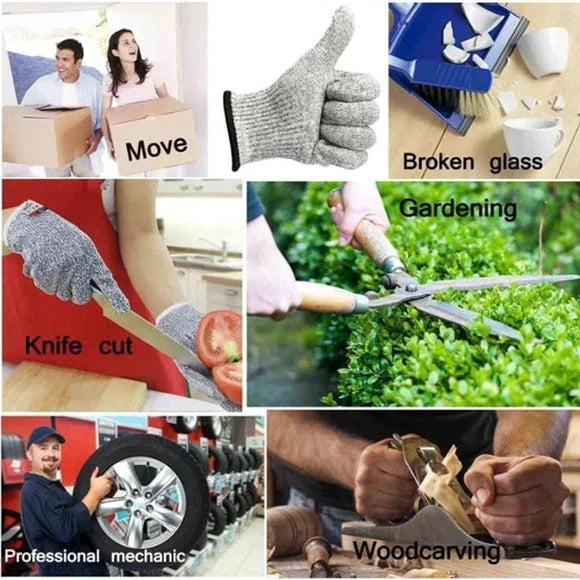 Gloves Cut-Resistant Level 5 Machine-Washable