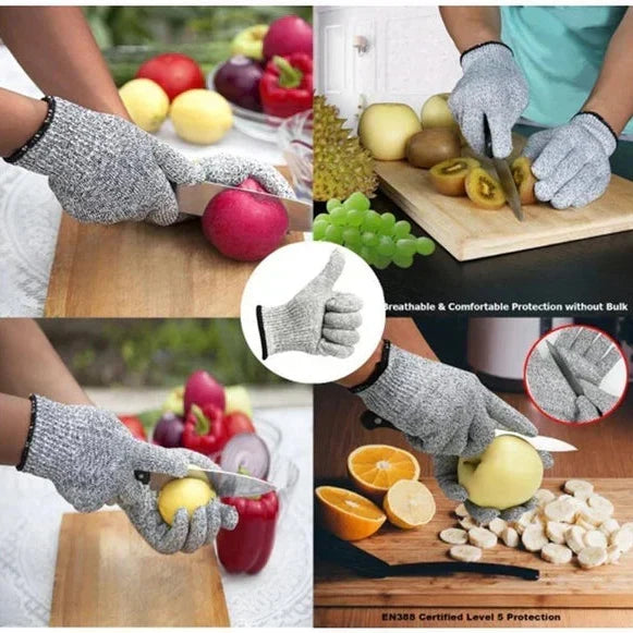 Gloves Cut-Resistant Level 5 Machine-Washable