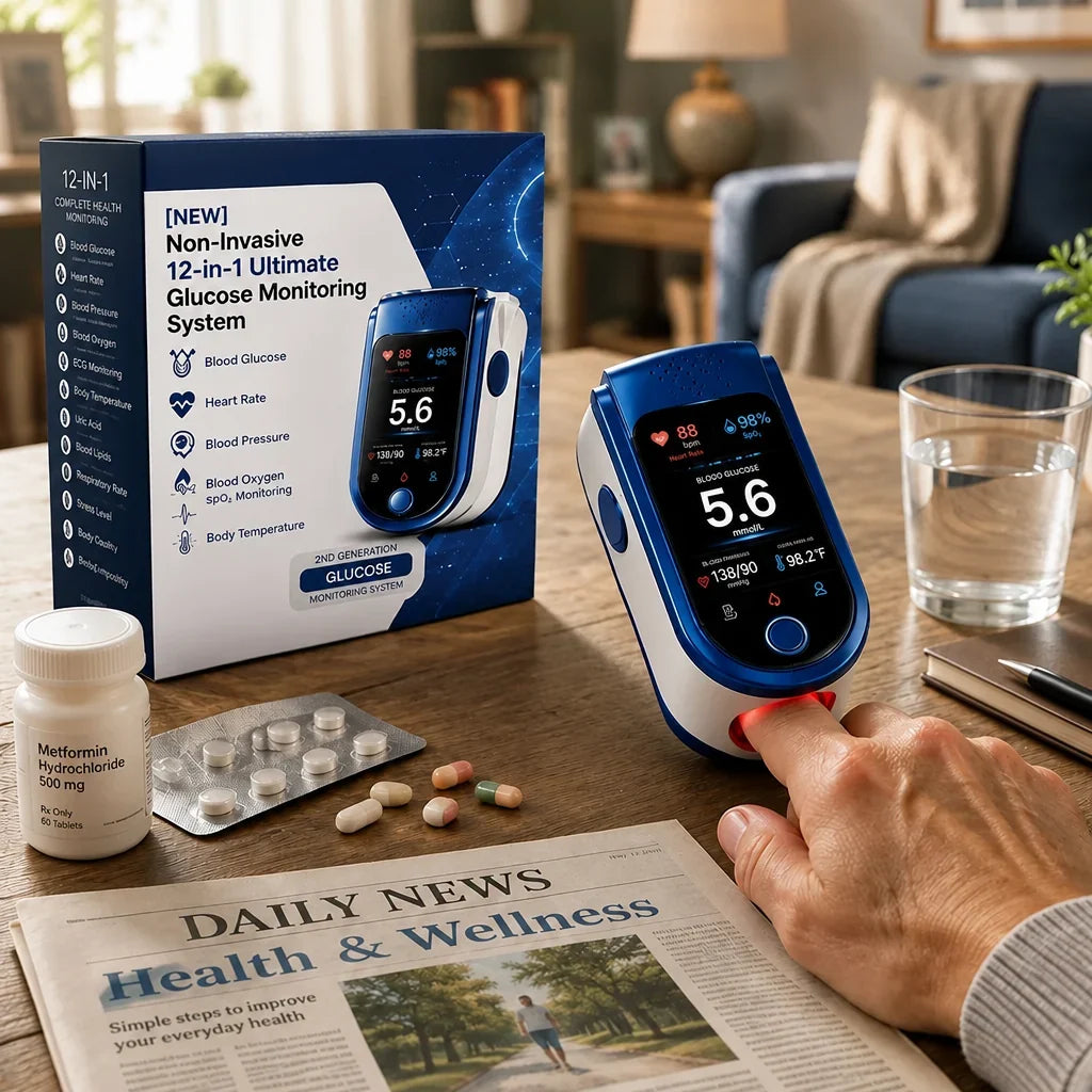 Glucose Monitor Non-Invasive Needle-Free Tracking