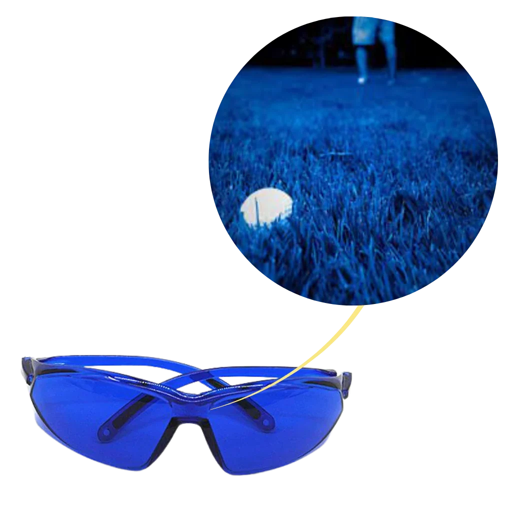 Golf Ball Finder Glasses Blue Contrast UV Protection Lightweight Frame