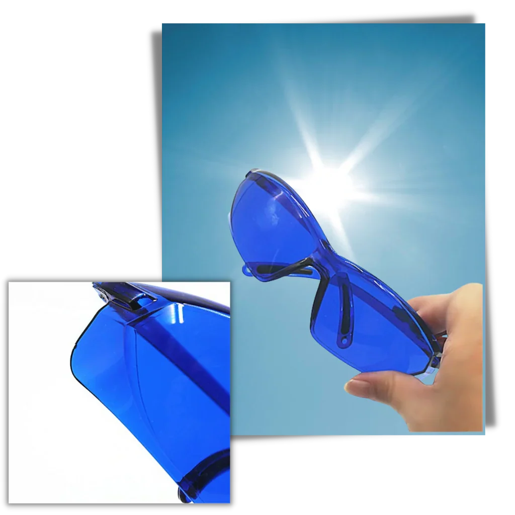 Golf Ball Finder Glasses Blue Contrast UV Protection Lightweight Frame