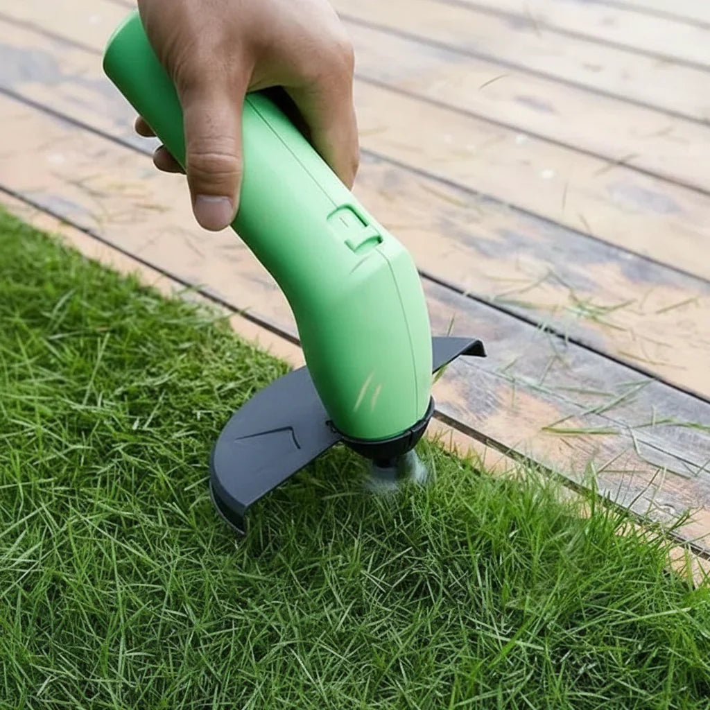 Grass Trimmer Cordless Lightweight Adjustable Cutting Head Rechargeable