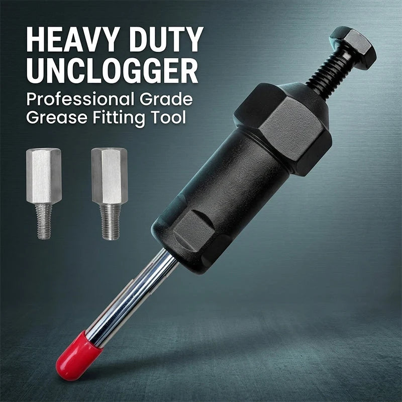 Grease Fitting Unclogger Tool M6 M8 Adapters