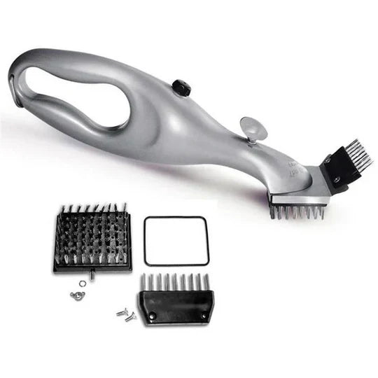 Grill Cleaning Brush Steam-Powered Heat-Resistant Replaceable Bristles
