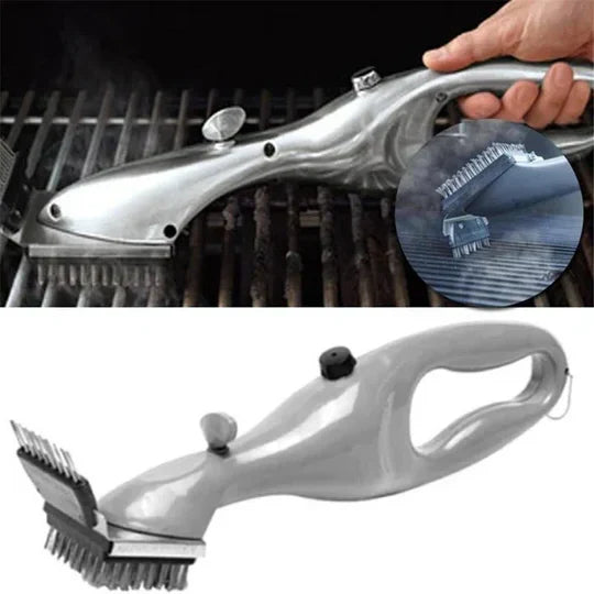 Grill Cleaning Brush Steam-Powered Heat-Resistant Replaceable Bristles