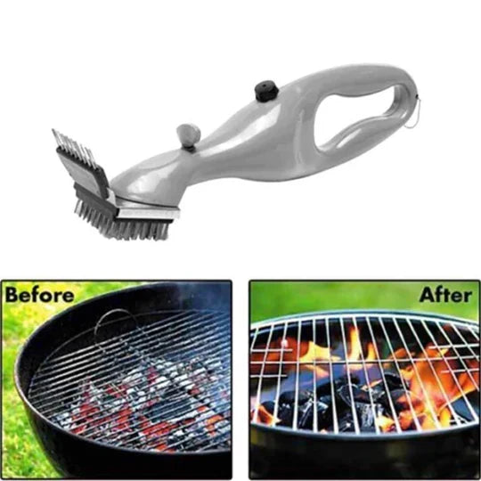 Grill Cleaning Brush Steam-Powered Heat-Resistant Replaceable Bristles