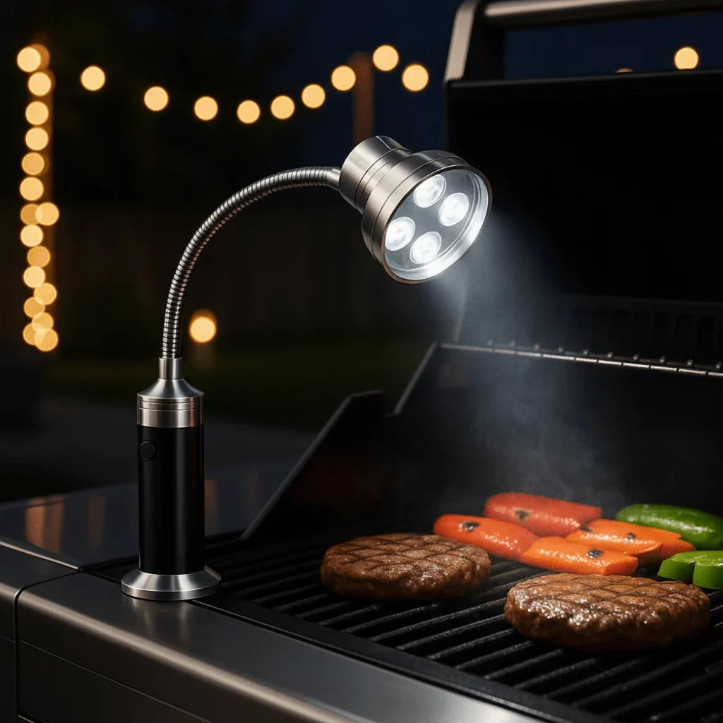 Grill Light Adjustable LED Magnetic Base Flexible Gooseneck