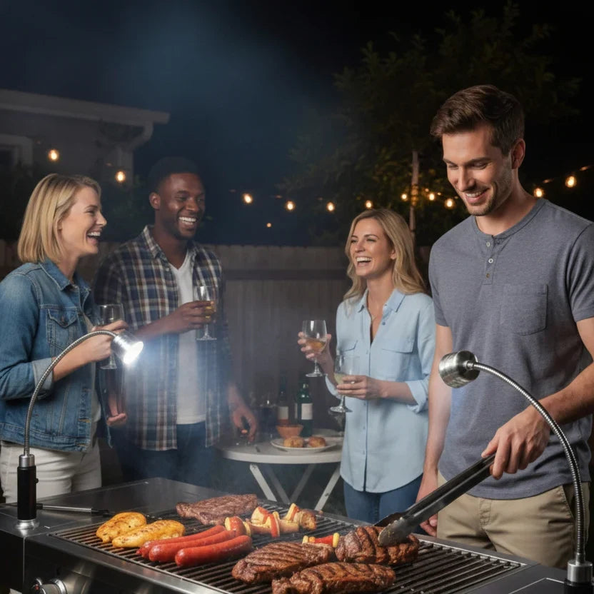 Grill Light Adjustable LED Magnetic Base Flexible Gooseneck