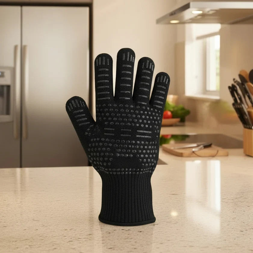 Grilling Gloves Aramid Heat-Resistant Non-Slip Grip