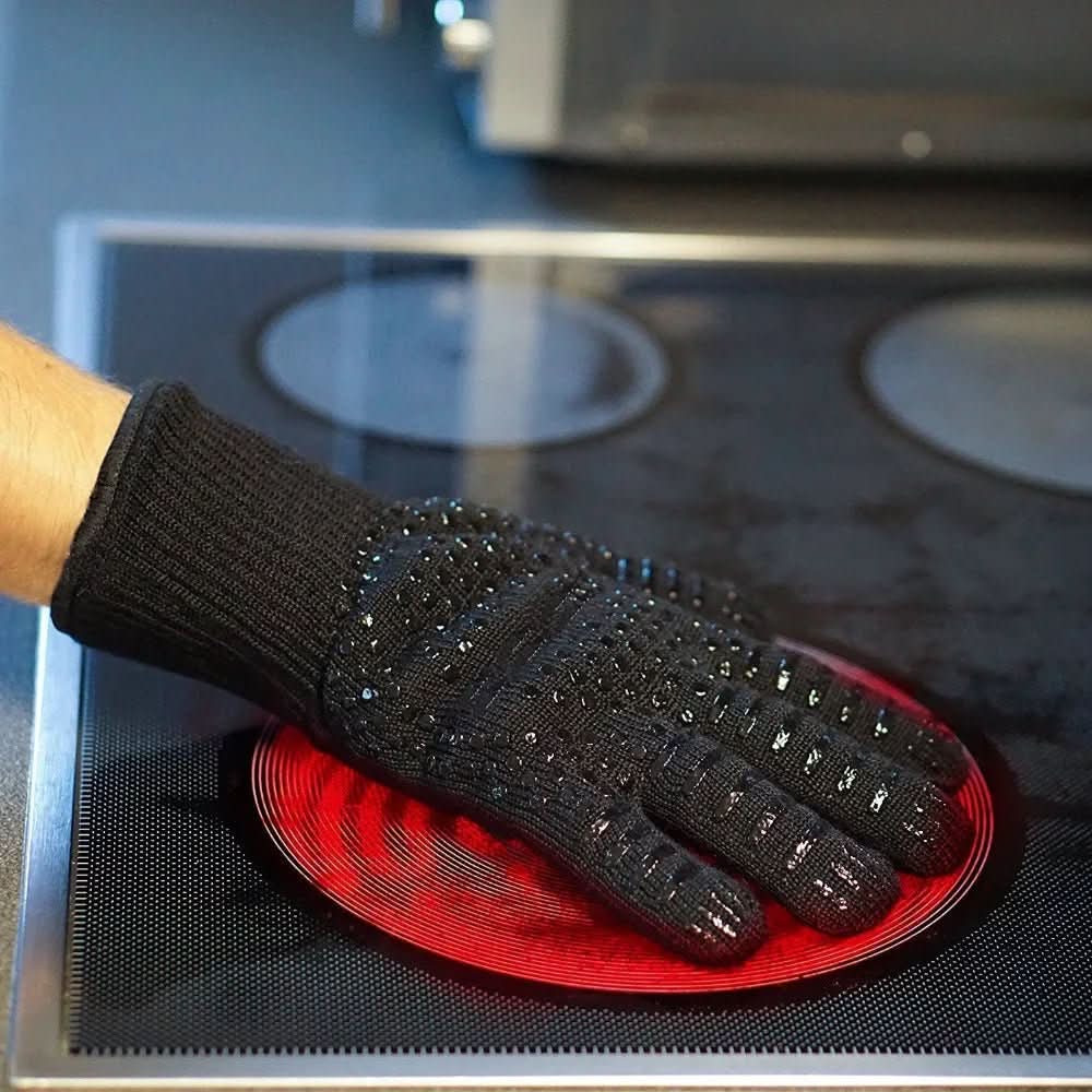 Grilling Gloves Aramid Heat-Resistant Non-Slip Grip