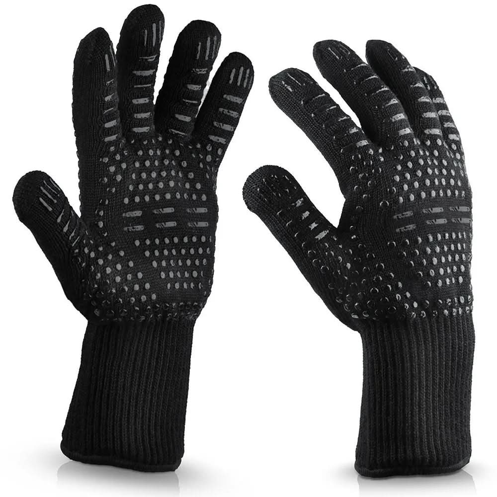 Grilling Gloves Aramid Heat-Resistant Non-Slip Grip