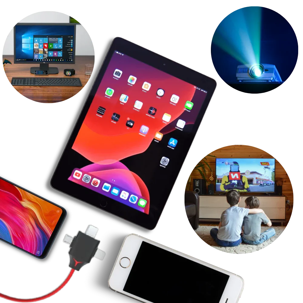 HDMI Adapter Interchangeable Connectors & Power Cable