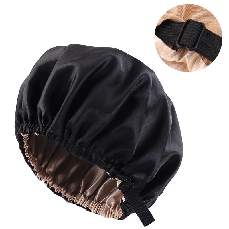Hair Bonnet Breathable Satin Secure Elastic Fit