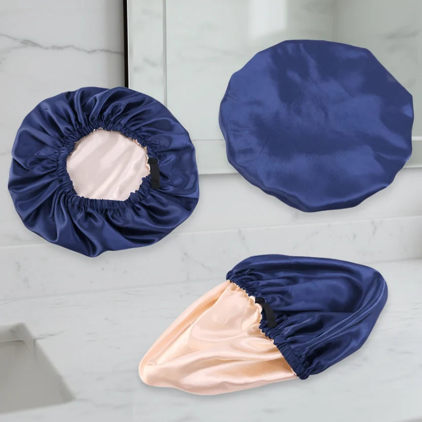 Hair Bonnet Breathable Satin Secure Elastic Fit