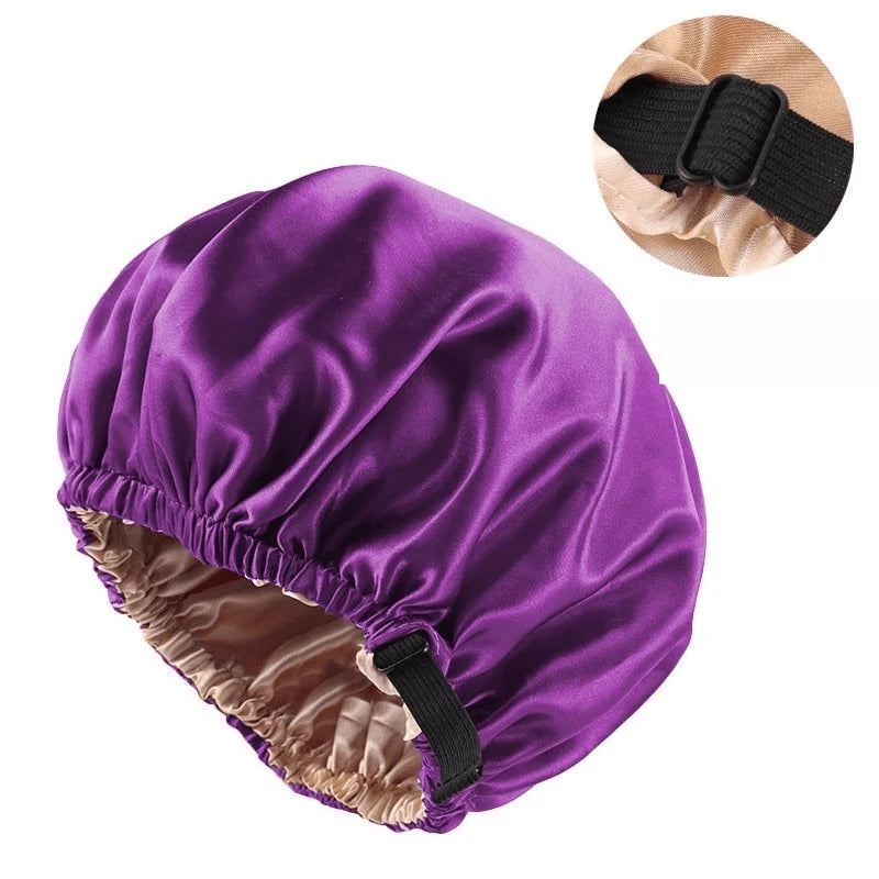 Hair Bonnet Breathable Satin Secure Elastic Fit