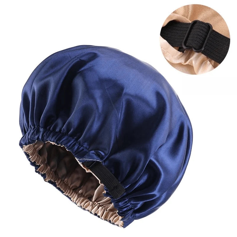 Hair Bonnet Breathable Satin Secure Elastic Fit