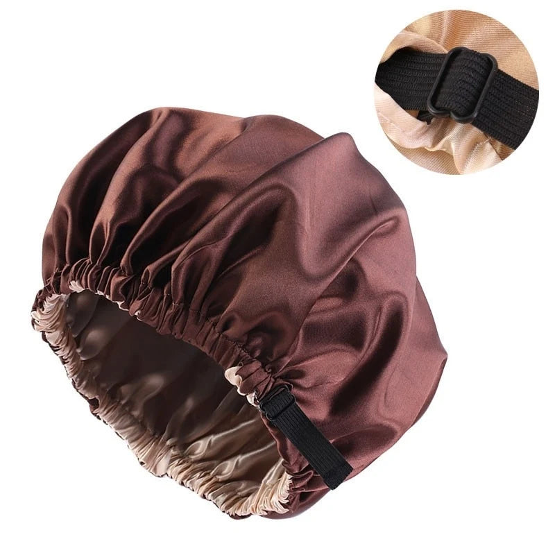Hair Bonnet Breathable Satin Secure Elastic Fit