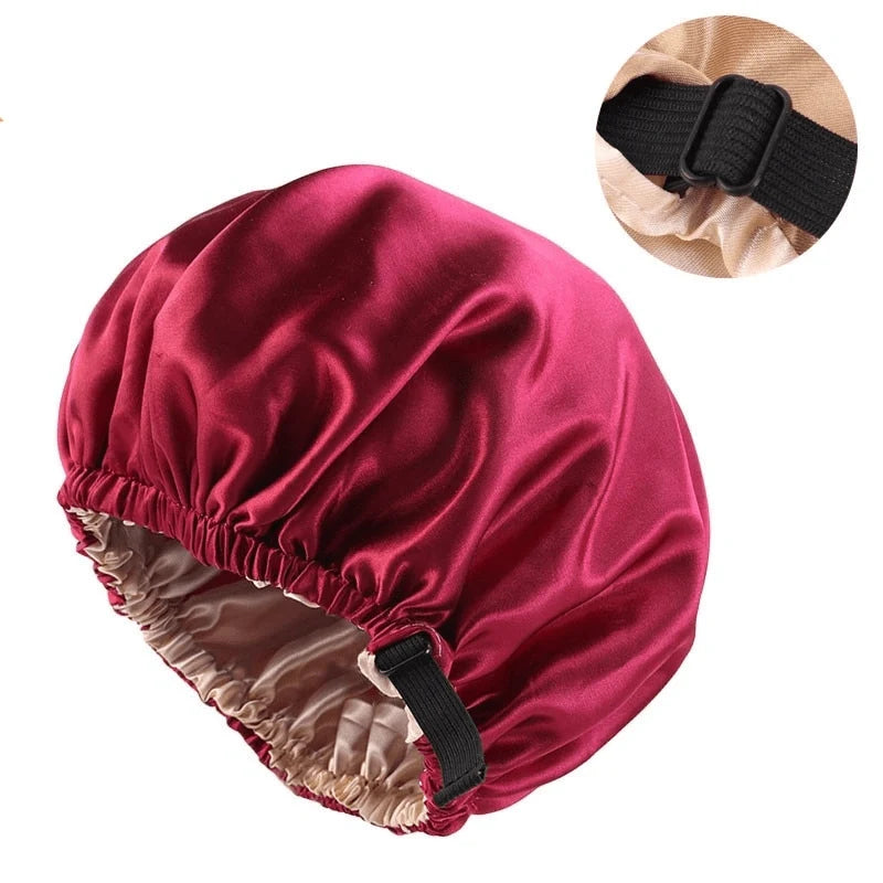 Hair Bonnet Breathable Satin Secure Elastic Fit