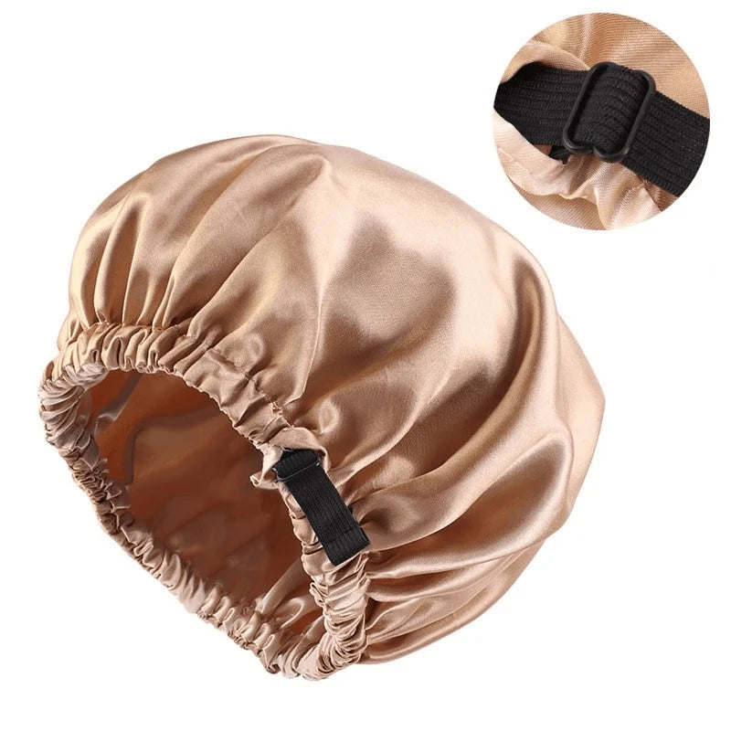 Hair Bonnet Breathable Satin Secure Elastic Fit
