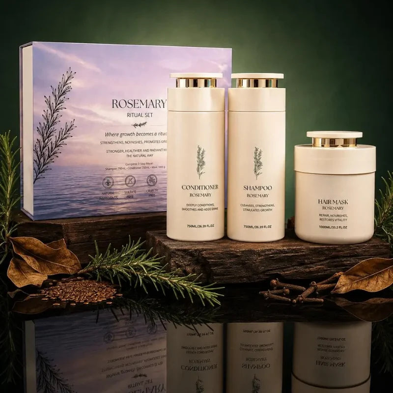 Hair Care Set Rosemary Botanical Sulfate-Free Three-Step Routine