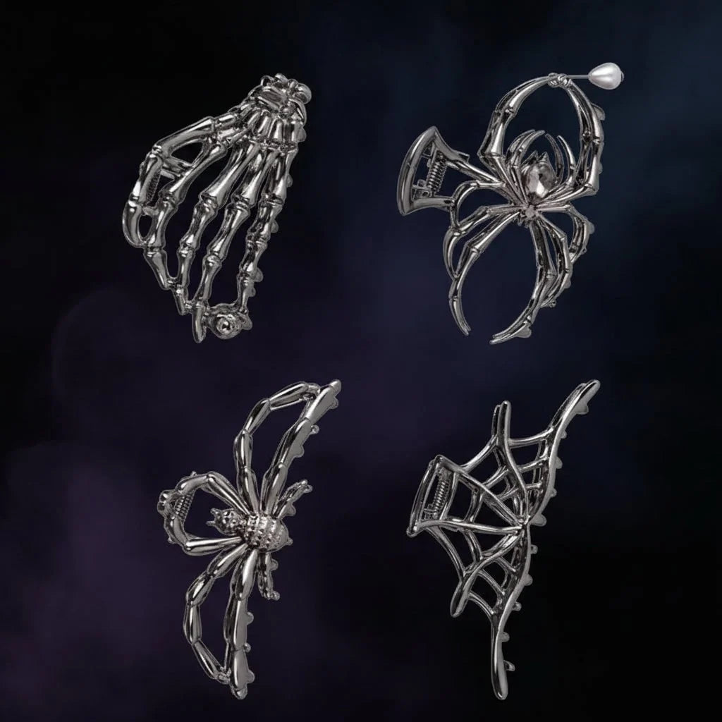 Hair Claw Clip Metal Halloween Designs Secure Grip