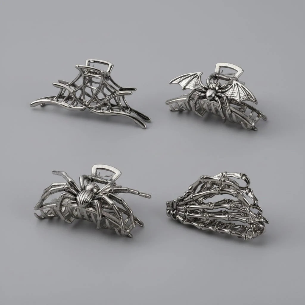 Hair Claw Clip Metal Halloween Designs Secure Grip