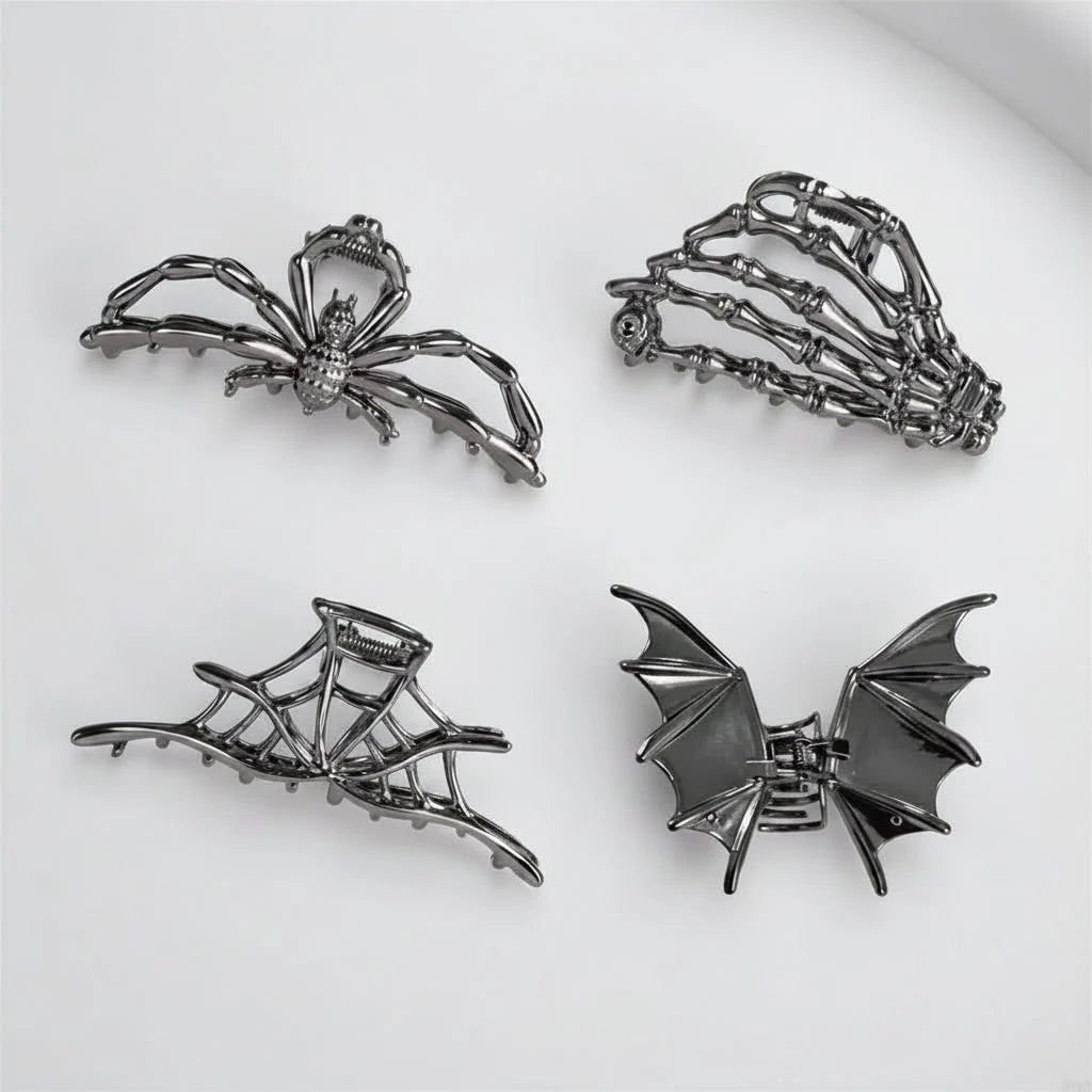 Hair Claw Clip Metal Halloween Designs Secure Grip