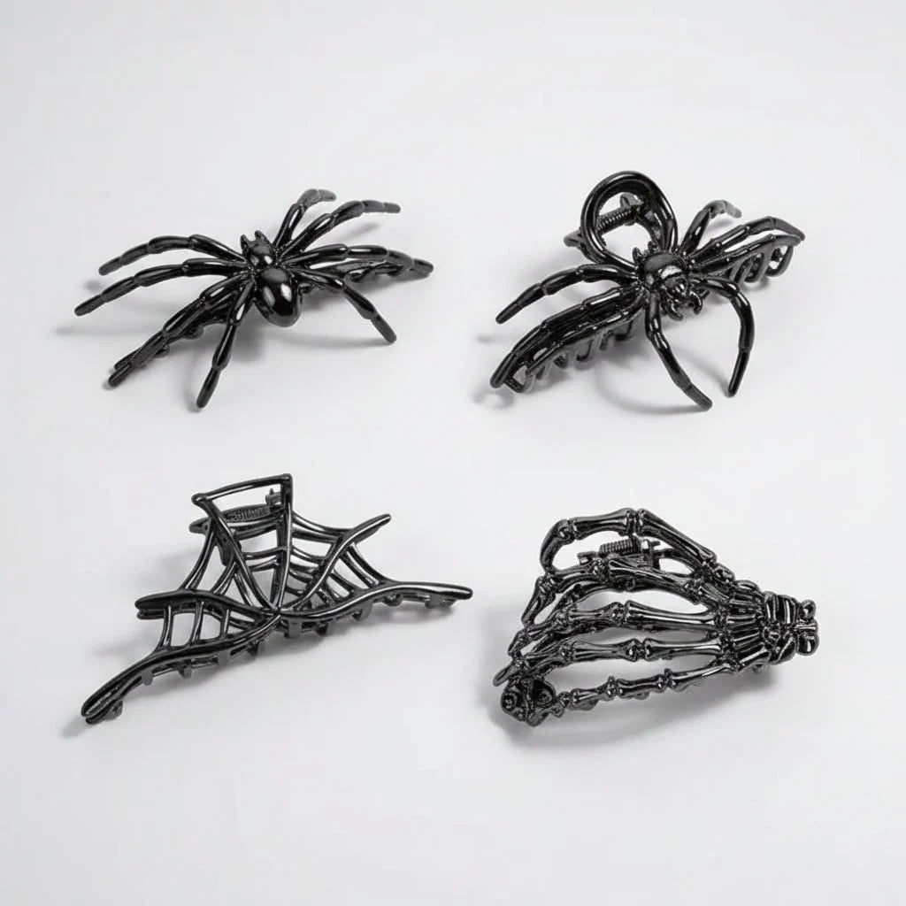 Hair Claw Clip Metal Halloween Designs Secure Grip