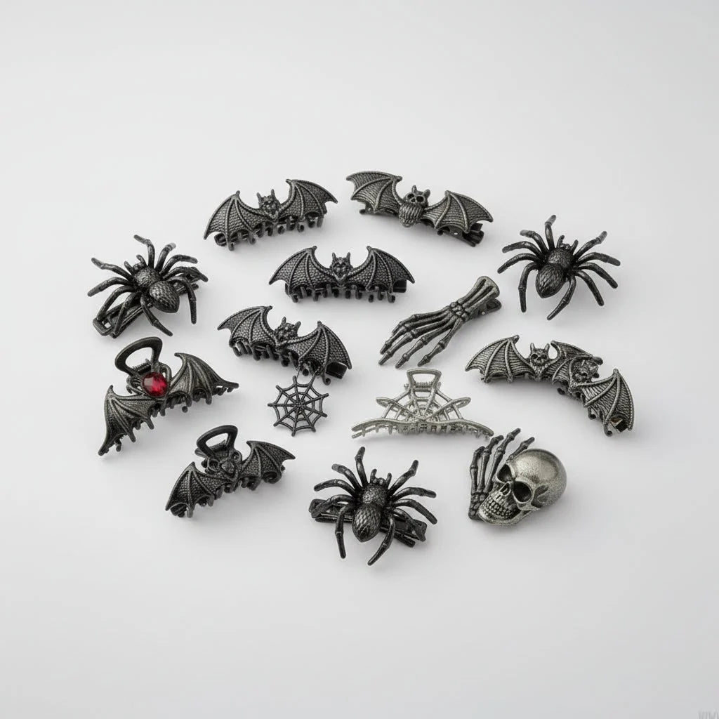 Hair Claw Clip Metal Halloween Designs Secure Grip