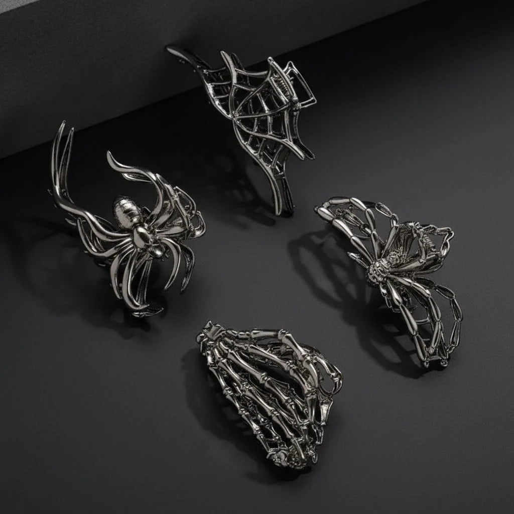 Hair Claw Clip Metal Halloween Designs Secure Grip