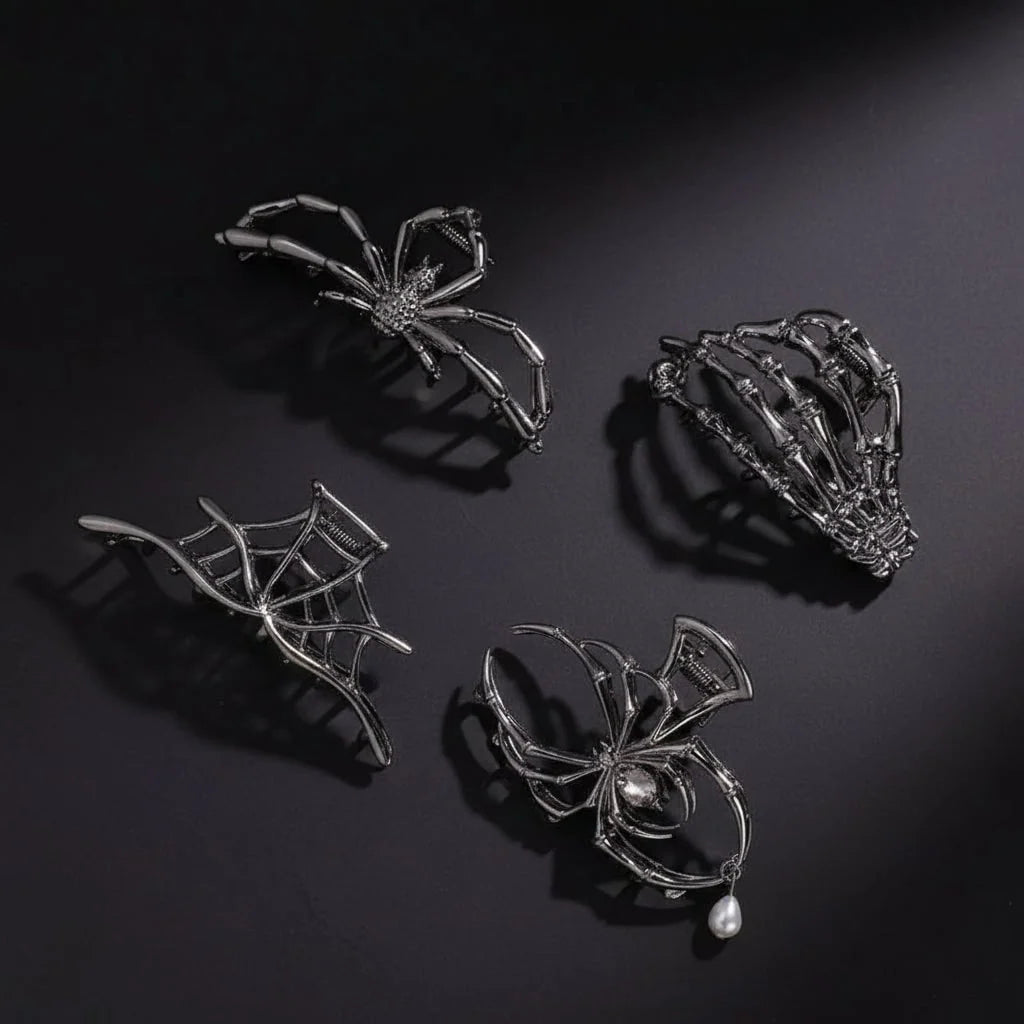 Hair Claw Clip Metal Halloween Designs Secure Grip