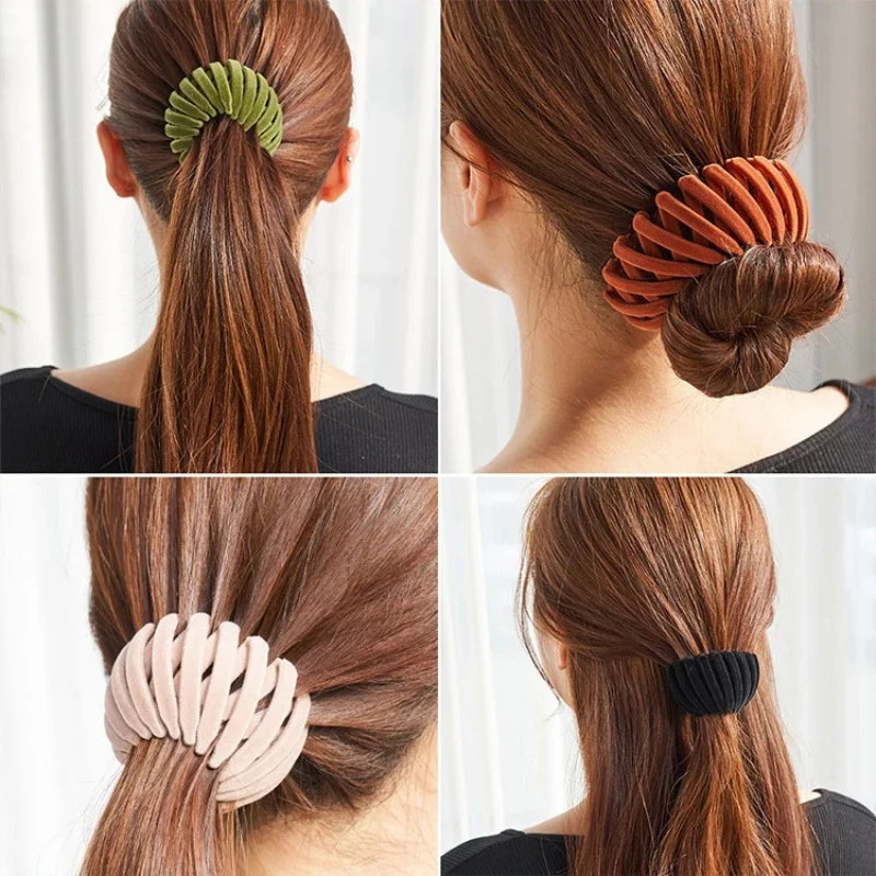 Hair Clip Flexible Twist-and-Snap Snag-Free Hold