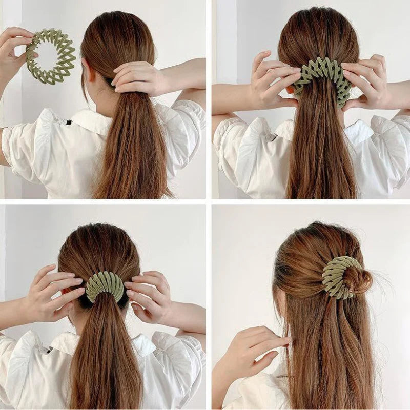 Hair Clip Flexible Twist-and-Snap Snag-Free Hold