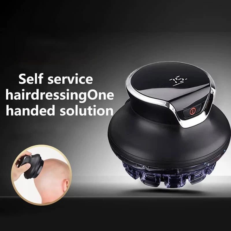 Hair Clipper 360° Rotating Head Stainless Steel Blade LCD Display
