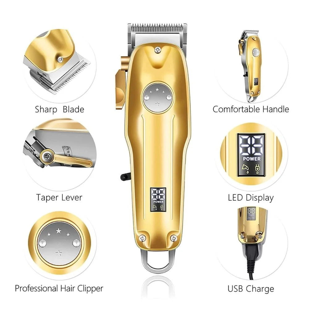 Hair Clipper & Trimmer Set Cordless Foil Shaver
