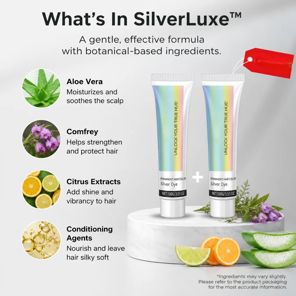 Hair Color Buildable Silver Shade Ammonia-Free