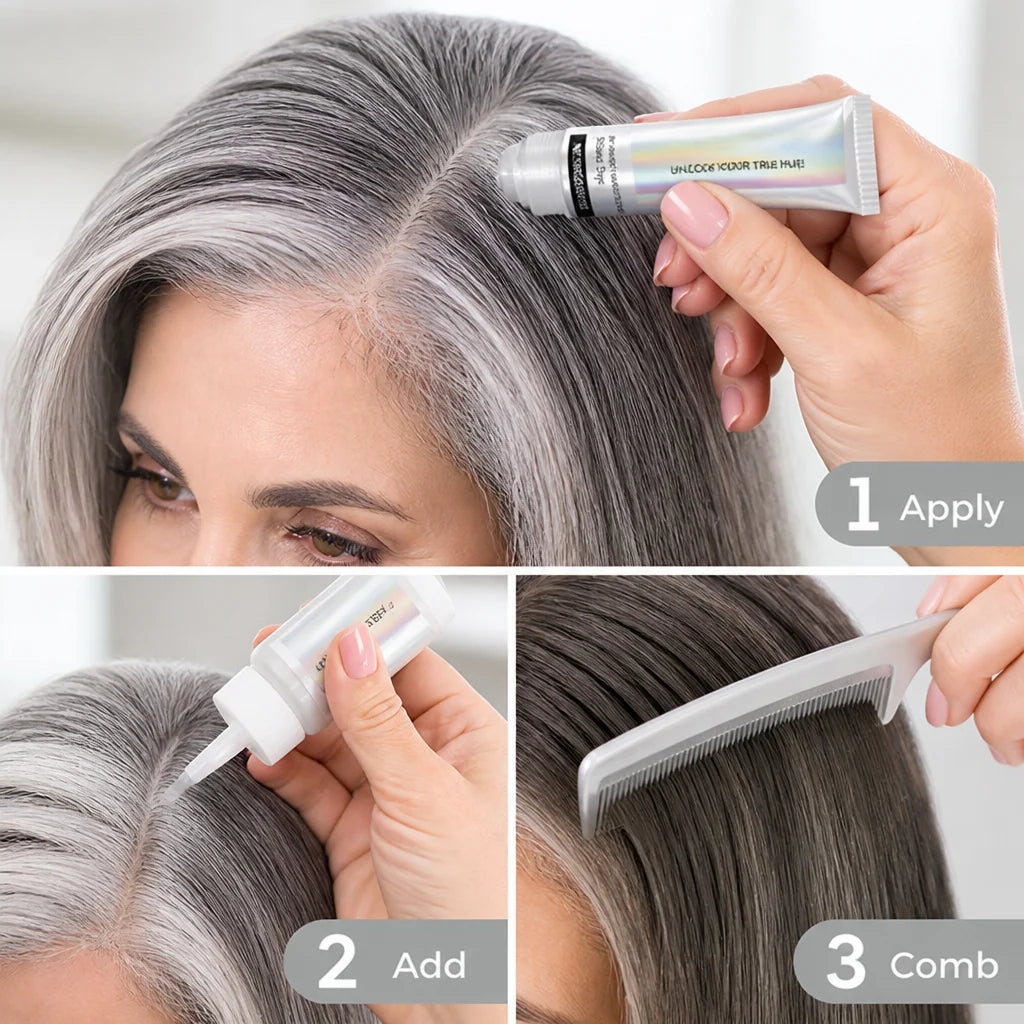 Hair Color Buildable Silver Shade Ammonia-Free