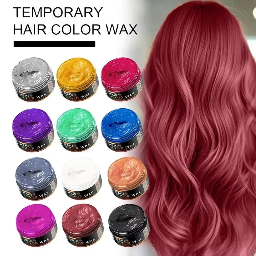 Hair Color Wax Temporary Washable With Water