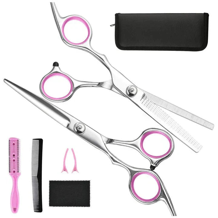 Hair Cutting Scissors Set Stainless Steel 7-Piece Kit
