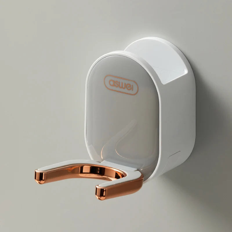 Hair Dryer Holder Foldable No-Drill Wall Mount