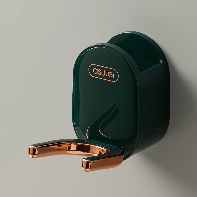 Hair Dryer Holder Foldable No-Drill Wall Mount