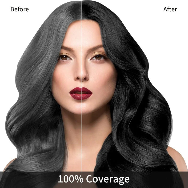 Hair Dye Shampoo 3-in-1 Gray Coverage Ammonia-Free