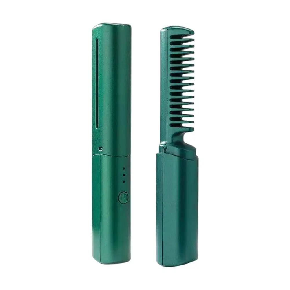 Hair Straightening Comb Ceramic Cordless Rechargeable