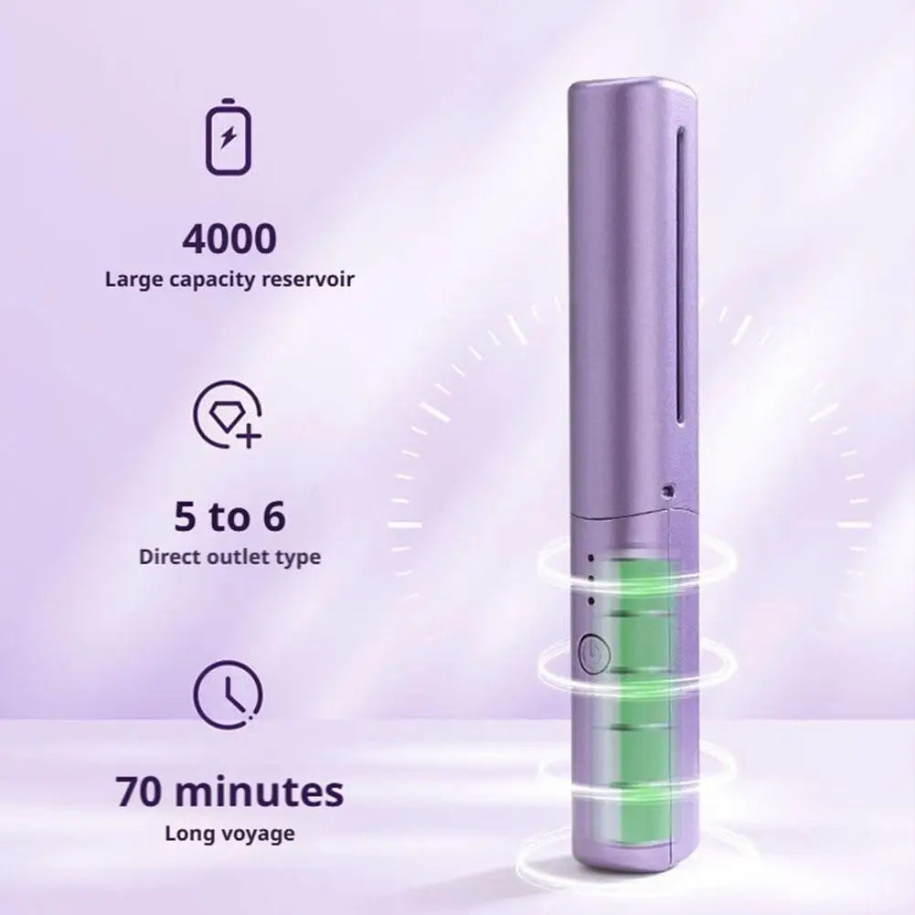 Hair Straightening Comb Ceramic Cordless Rechargeable