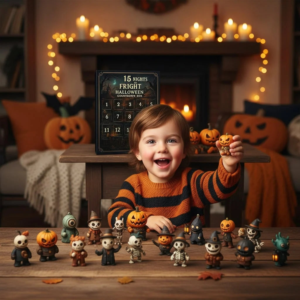 Halloween Advent Calendar Reusable Toy Figurines Countdown
